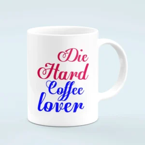 Die Hard Coffee Lover 350ml Ceramic Coffee Mug - Perfect Gift for Coffee Enthusiasts