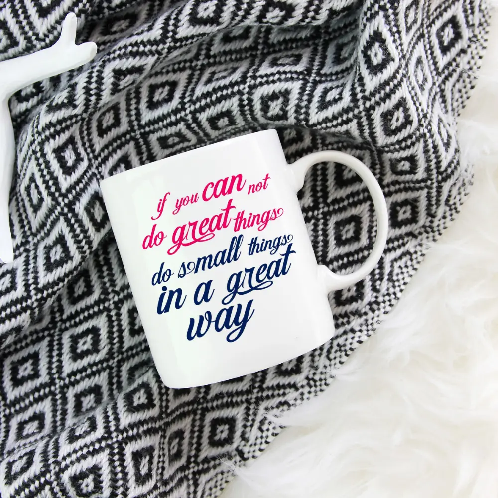 Do Small Things in a Great Way Coffee Mug – 350 ml - Image 4